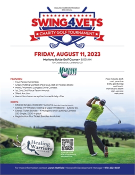 Healing Warriors 3rd Annual Swing4Vets Charity Golf Tournament