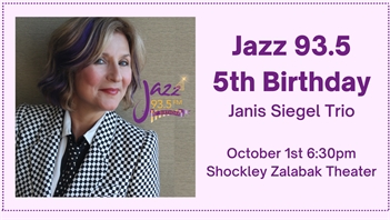 Janis Siegel Trio in Concert presented by Jazz 93.5